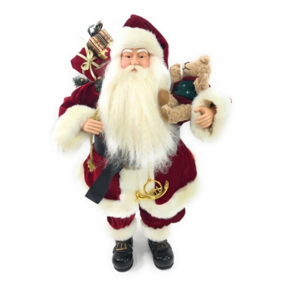 Vintage 24in  Santa Claus Figurine Christmas Holiday Home Accent Design